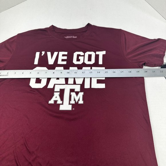 Colosseum Youth Size Large 16-18 Tee Shirt Short Sleeve Texas A And M Red New - Picture 9 of 12